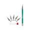 Excel Blades K18 Soft Grip Hobby Knife, 5 No 11 Blades and Safe Cap Asst. Colors 12pk 19018 - alternate 2